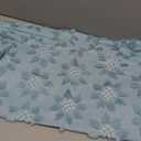 DFXSZ Spring Summer Pillow Covers 20x20 inch Set of 2 Farmhouse Decor White Flower Heart Sunflower Blue Soft Plush Faux Fur Jacquard Throw Pillows for Sofa Holiday Spring Home Decor PTK024G20