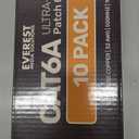 Everest Ultra Slim Cat6a Ethernet Patch Cables 2ft (10-Pack) White - 10GB Cat 6a Patch Cable - Bendable, Flexible & Thin Ethernet Cable - Space Saving 32AWG 550MHZ Cat6a Cables - 100% Copper Wires