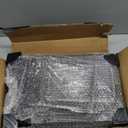 7 code Thicken & Sturdy Clear Shoe Storage Organizer with Magnetic Door, Stackable Boxes for Closet, Foldable Shoe Rack for Sneaker Boot Container, Plastic Shoe Cabinet Shoe Box 6 Pack, Black