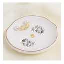 3 x Floral Ceramic Ring Dish, Decorative Jewelry Tray for Rings, Earrings, Necklaces, Trinket Dish for Home Organization, Engagement Ring Dish Holder, Personalized Gift for Mom, Best Friend, Sister