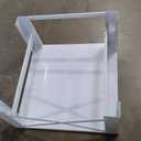 SKM Washer Dryer Pedestal Base - 28" Appliance Elevator Stand with Storage Drawer, Heavy Duty Steel, 14.2" Height, White (For Front-Load Washers & Dryers)