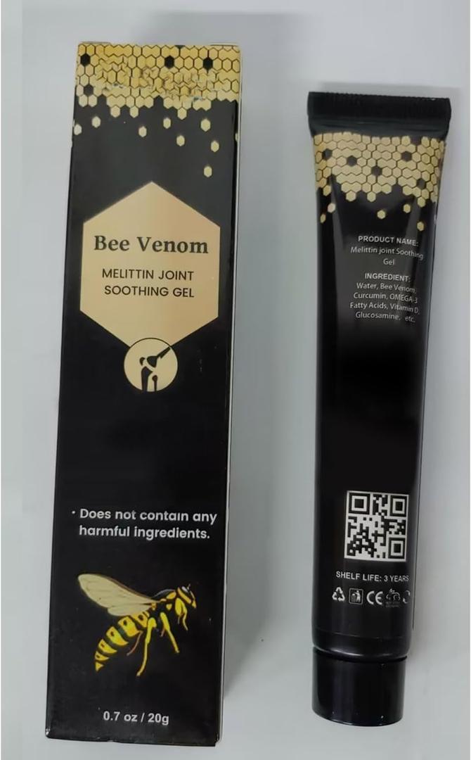 Beevenom Bee Venom Professional Gel,Bee Venom Cream New,Propolis Professional Gel Joint Cream,Soothing Provides for Neck,Waist,Back Hand Feet and Leg (1pcs)