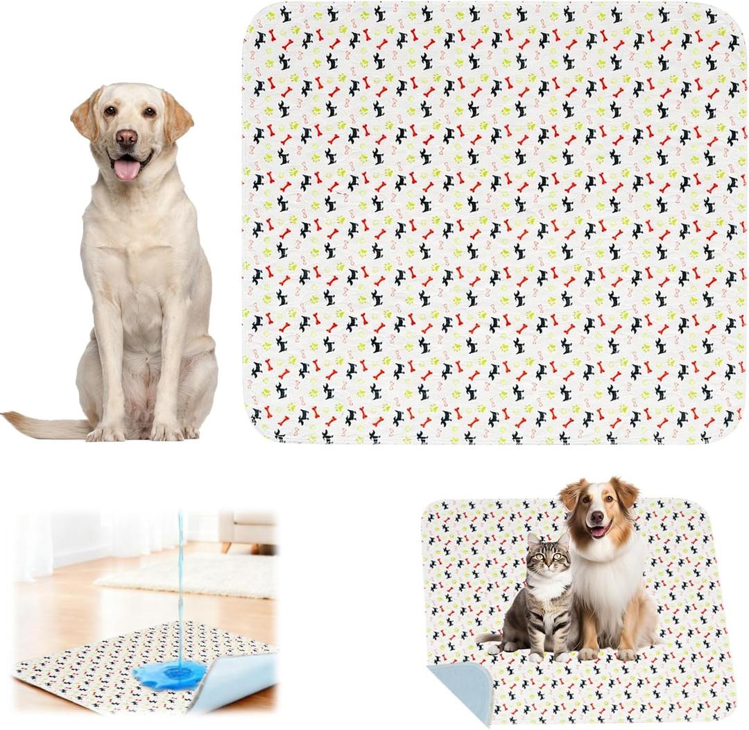 2026 New Washable Puppy Pad with Pheromones,Reusable Puppy Pads Washable for Dogs & Cats,Non-Slip Base, Easy to Clean & Reusable (L)