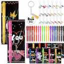Spakon 20 Set Back to School Gifts Inspirational Pens Bulk Appreciation Quote Ballpoint Pens Dream Big Keychains Motivational Bookmarks Classroom Rewards for Students Coworker Staff Employees