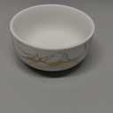 LUCCK Ceramic Cereal Bowl Marble Soup Bowl 17 OZ Ceramic Rice Bowl Luxury Gold Inlay Dessert Bowl Microwave and Dishwasher Safe for Oatmeal Snack (White)