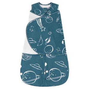ZIGJOY Sleep Sack Swaddle 1.0 TOG Baby Wearable Blanket 100% Cotton Baby Swaddle Blanket for Newborns 6-12 Months for Boy Girl, Space
