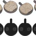 Bike Brake Pads, Bicycle Disc Resin Brakes Pad Semi Metal Smooth Braking Low Noise Cycling Pads Kit Mute Accessory KMJG019 fot Camping Outdoor Mountain Bicycles Electric Scooters 1.1*0.9*0.02in 5Pairs