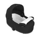 Cybex Balios Cot S Lux Baby Bassinet - Integrated Easy-Carry Handle, Sun Canopy & Spacious, Cozy Interior, Compatible with Cybex Balios S Lux Stroller, Moon Black