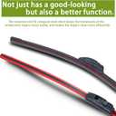 Windshield Wipers OEM Quality 26" + 16" Premium All-Season Wiper Blades Automotive Replacement Windshield Wiper Blades for U/J hook (Set of 2)