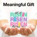 Christian Easter Decor - Easter Decorations for Home - He Is Risen Wooden Sign Home Living Room Bedroom Kitchen Table Shelf Desk Decor 55 Inches