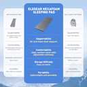 Elegear CumbreX Air & Foam Camping Sleeping Pad, HexaFoam Camping Mattress Pad with Built-in Foot Pump Memory Foam Camp Pad 4-Season R-Value 9.5 Camp Sleeping Mat for Travel/Car/Tent, Light Gray