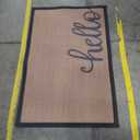 LUMI Outside Welcome Door Mat 32x47, Non Slip Durable Rubber Entrance Doormat, Low Profile Easy Clean Mats for Front Back Door Entryway Porch Garage, Hello