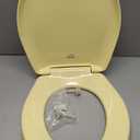 Bemis Classic Colors Slow Close Toilet Seat, Easy Clean Hinges and Durable Plastic Seat, Made in USA, Round, Yellow