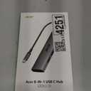 Acer 8 in 1 USB C Hub 10Gbps, USBC to HDMI Adapter 4K@60Hz, 2USB-C 3.2, 2USB A 3.0 Data Transfer, 100W PD Port Type C Multiport Splitter with SD/TF Card Reader, for Laptop, PC, Desktop, iPad Pro