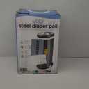 Ubbi Steel Diaper Pail, Odor Locking, No Special Bag Required, Award-Winning, Registry Must-Have, Slate (Slate)