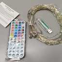 BrizLabs Valentine Fairy String Lights, 33ft 100 LED Color Changing Christmas Fairy Lights with Remote Timer, USB Pink White Fairy Light Music Sync RGB Twinkle Light for Xmas Halloween Party Wedding