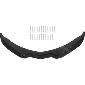 Front Lip Splitter Compatible with 2014-2019 Corvette C7 Stage 2 Bumper Chin Lower Lip Diffuser Spoiler Glossy Black 2PCS