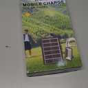 6V 5W Solar Panel with Built-in 2400mAh Rechargeable Lithium Battery and LED Light, Solar Battery Charger Kit with USB 5V Output for Outdoor Camping Lighting, Safety Cameras, Phones, Small Fans