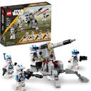 LEGO Star Wars 501st Clone Troopers Battle Pack Toy Set, Buildable AV-7 Anti Vehicle Cannon, with 4 Clone Trooper Minifigures, Portable Travel Toy, Great Birthday Gift for Kids Ages 6 and Up, 75345