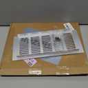 PATIKIL 9 x 4 Inch Door Air Vent Cover, 1 Pcs Heavy Duty Aluminum Grille Ventilation Cover Louvered with Mounting Screws for Cabinet Wardrobe Door, Silver