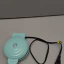 CROWNFUL Mini Waffle Maker, 4" Chaffle Maker with Compact Design, Easy to Clean, Non-Stick Surface, Recipe Guide Included, Perfect for Breakfast, Dessert, Sandwich, or Other Snacks (Mint Green)