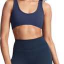 Aoxjox Women's Workout Sports Bras Basic Baddie Fitness Training Gym Bra Yoga Crop Tank (M)