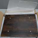 Computer Tower Stand with Charge Station and USB Charging Port - Height Adjustable PC Tower Stand, Under Desk CPU Holder Cart with Locking Caster Wheels for Fits Most PC (17.32", Brown)