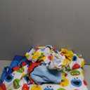 Sesame Street Awesome Buds Elmo/Cookie Monster 4 Piece Toddler Bed Set, Blue/Red/Green, 4 Piece Set