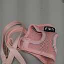 Fida Cat Harness and Leash Set for Walking Kitten and Puppy, Escape Proof Kitten Harness with Breathable Lightweight Soft Mesh, Adjustable Reflective Step-in Design. (XXXS, Pink) (XXXS (Neck:10.2"-11.4"; Girth:11.4"-12.6"))