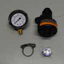 Manual Air Relief Valve for Pool and Spa Filters, Pool Filter Air Relief Valve with Pressure Gauge Replacement, Air Relief Valve for Pool Filter, Includes Gauge Plug, Pressure Gauge, O-Rings, Clips