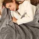 ESTINGO Heated Blanket Full Size  72"x84" Full Size Electric Blanket with Preheat Function & Overheat Protection, 6 Heating Levels Heated Blanket with 110 Hours Adjustable Timer, Light Gray