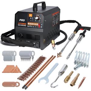 Dent Puller Welder 3500W 4200A Stud Welder Dent Repair Kit 6 Welding Modes Auto Body Spot Welder Dent Puller Machine Dent Removal Tool with Auto/Manual Welding & Overheat Protection for Car/Truck 110V