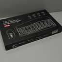 Wireless Keyboard and Mouse Combo, 2.4G Full Size Wave Keys Ergonomic Keyboard with Wrist Rest and 3Level DPI Adjustable Wireless Ergonomic Mouse for Windows, Mac OS Desktop/Laptop/PC(Black)