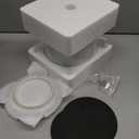 vancasso Ceramic Plant Pots, 3 Piece Planters for Indoor Plants, 4.25+5.25+6.25 Inch Flower Pots with Drainage, Plant Pots Indoor for Succulent, Pothos, Snake Plant and Money Tree, Etc (White)