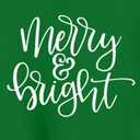 Christmas Sweatshirts Kids Boys Girls 2-7 Years Merry And Bright Sweatshirts Toddler Xmas Long Sleeve Shirt (Green)
