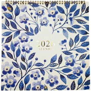 NIQUEA.D, China Blue 2026 Spiral Wall Calendar