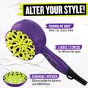 Bed Head Curls-in-Check 1875W Hair Diffuser Dryer | Great for Curly Hair, Reduce Frizz & Static | Diffuser Hair Dryer Enhances Natural Curl, Waves & Texture