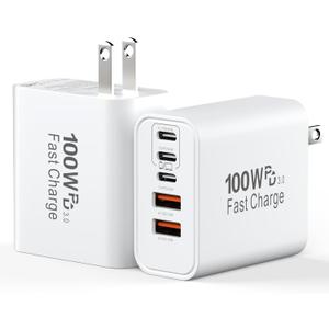 USB C Charging Blocks, 100W USB Type C iPhone 18 Pro Max Super Fast Charger