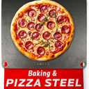 OLEEK Pizza steel Sheets for oven - Metal baking steels sheets for oven - Pizza steel 16x13.4 inches - Steel pizza stone for oven - Baking steels pro pizza - Baking stone for oven