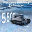 X5 Cordless Robotic Pool Cleaner, Wall & Waterline Cleaning, Smart Navigation, Smart Precision Docking, 180Mins Runtime, 4 Cleaning Modes, Pool Vacuum for Inground Pools up to 3,229 sq.ft
