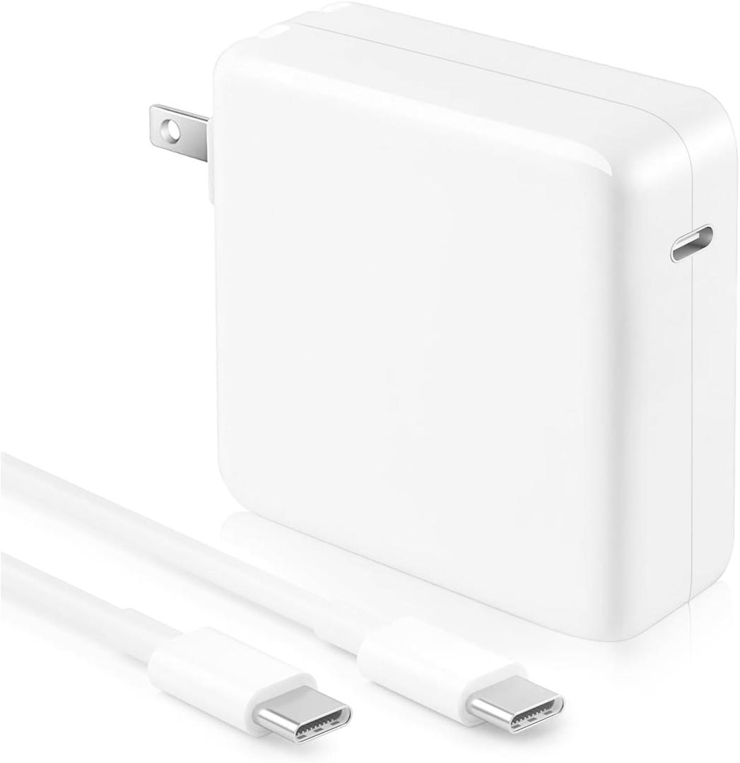 Mac Book Pro Charger-118W USB C Fast Charger Power Adapter Compatible with MacBook Pro/MacBook Air 16 15 14 13 Inch, M1 M2 M3 M4, New iPad Pro and All USB C Device, 6.6ft Charge Cable (White)