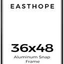 Easthope 36x48 in Black Aluminum Poster Frame, Wall Mount, 1 Pack