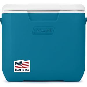 Coleman Chiller 30qt Insulated Portable Cooler with Ice Retention & Large Carry Handle, Made in USA