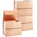 Stockroom Plus Magnetic Gift Boxes with Lids for Birthday, Wedding, Groomsman and Bridesmaid Proposal Box (9.5 x 7 x 4 Inches) (Gloss Black) - 6 Pack