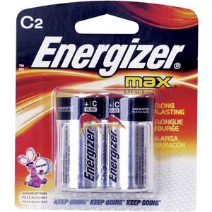 Energizer MAX Alkaline Batteries, C, 2 Batteries/Pack (E93BP2) (2 Count (Pack of 1))