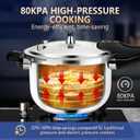 8-in-1 Stainless Steel Pressure Cooker 10 quart with 8 Safety Features -12 Quart, Fast & Even Cooking for Healthy Mealspressure cooker 10+ quart large pressure cookerolla express para cocinar