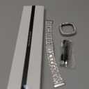 Dsytom Bling Stylish Watch Band Compatible With Fitbit Versa 4, Sense 2, Versa 3, Sense - Cute Strap With Rhinestone Protective Case Cover for Women (Starlight)