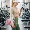 Ceneda Small Gym Bag for Women, 12 inch Mini Gym Bag with Wet Pocket, Lightweight Tote for Gym, Sport, Workout - Pink