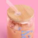 Fetti Wifey Glass Tumbler | 16oz, With Straw, Lid And Brush, Bachelorette Cup, Bride Gift, Wedding Party, Bridal Shower