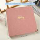 Baby book Baby Memory Book for baby boys and girls First 5 years baby book keepsake baby books (Pink)